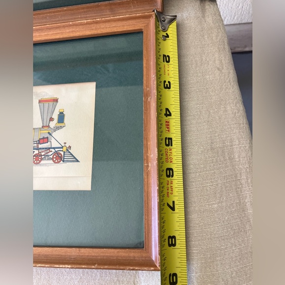 Vintage Framed Art "The William Mason" &
"The Dauphin" Locomotives 8.5" x 11" - Picture 5 of 6